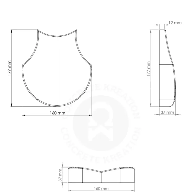 Blaze concrete wall tile